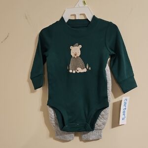Carters Long Sleeve Onesie and Pants Set. NWT